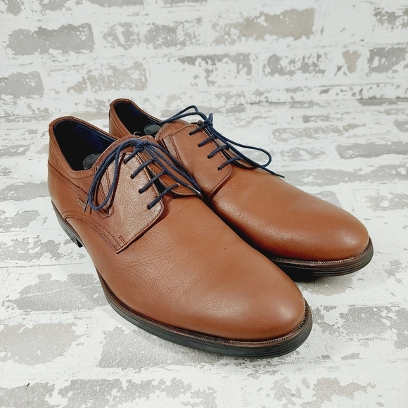 Sioux Tex Brown Leather Comfort Formal Lace-Up Shoes V464 - Picture 4 of 12